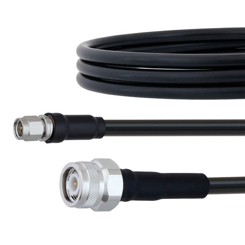 SMA Male to TNC Male Cable LMR-240 Coax in 6 Inch with Times Microwave Connectors FMC0203240-06