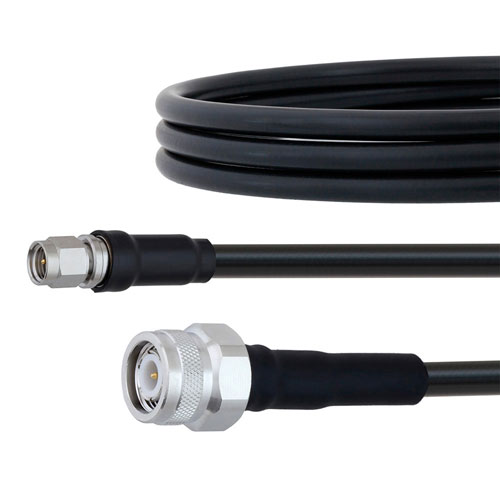 SMA Male to TNC Male Cable LMR-240 Coax in 48 Inch with Times Microwave Connectors and RoHS Compliant FMC0203240LF-48