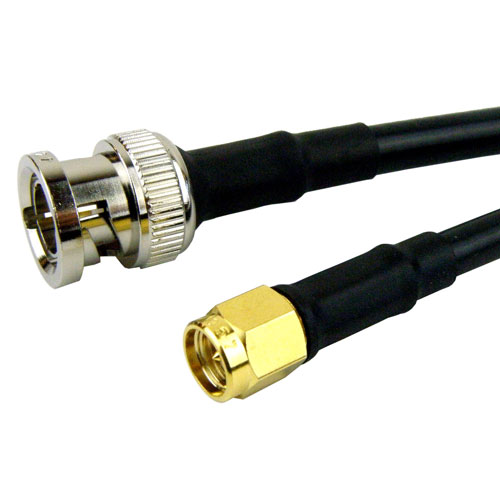 SMA Male to BNC Male Cable RG-58 Coax in 48 Inch FMC0208058-48