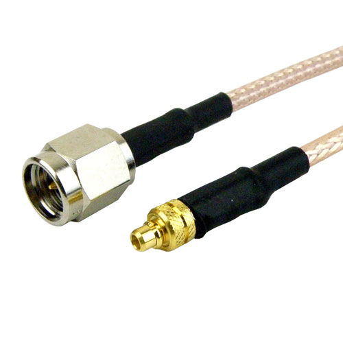 SMA Male (Plug) to MMCX Plug (Male) Cable RG-316 Coax Up To 3 GHz, 1.35 VSWR in 60 Inch FMC0209315-60