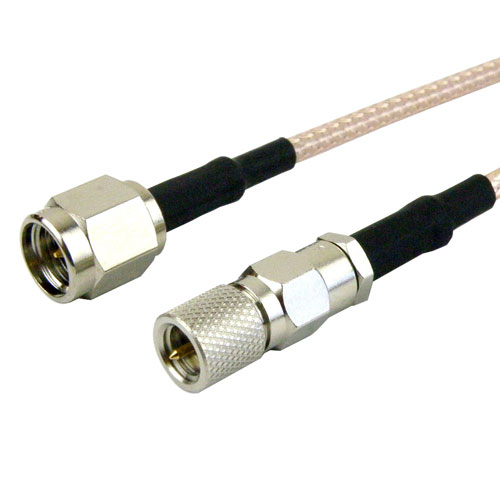 SMA Male (Plug) to 10-32 Male (Plug) Cable M17/113-RG316 Coax Up To 3 GHz, 1.35 VSWR in 120 Inch FMC0210316-120