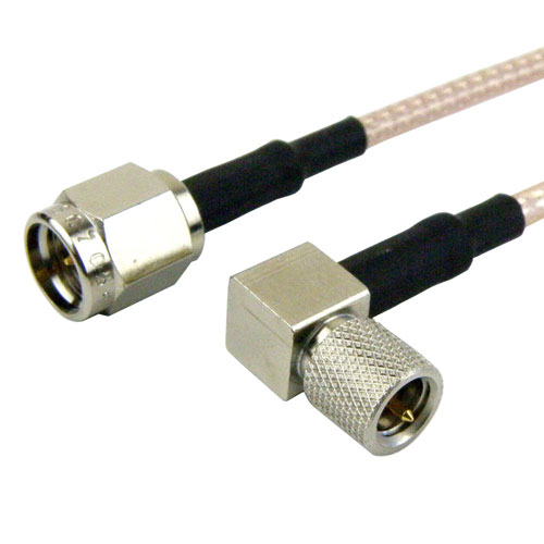 SMA Male (Plug) to RA 10-32 Male (Plug) Cable RG-316 Coax Up To 3 GHz, 1.35 VSWR in 120 Inch FMC0214316-120