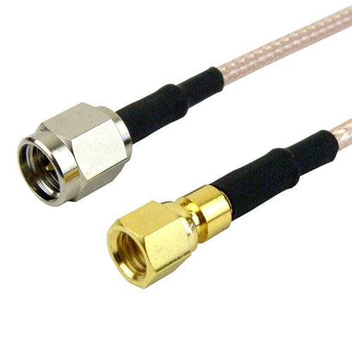 SMA Male (Plug) to SMC Plug (Male) Cable RG-316 Coax Up To 3 GHz, 1.35 VSWR in 120 Inch FMC0218315-120