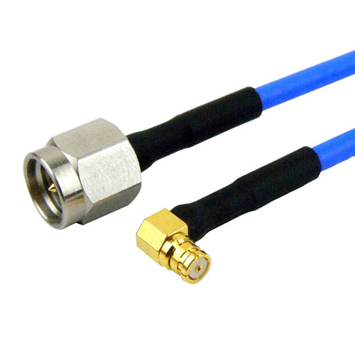 SMA Male to RA SMP Female Cable FM-F086 Coax in 12 Inch FMC0221085-12