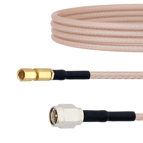 SMA Male to SSMC Plug Cable RG-316 Coax in 12 Inch FMC0234315-12