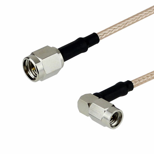 SMA Male to RA SSMA Male Cable RG-316 Coax in 48 Inch FMC0251315-48