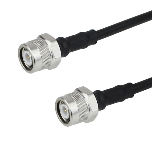 TNC Male to TNC Male Cable LMR-200-FR Coax with Times Microwave Connectors with LF Solder FMC0303202LF