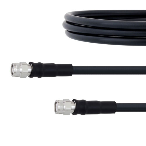 TNC Male to TNC Male Cable LMR-400 Coax in 48 Inch with Times Microwave Connectors FMC0303400-48