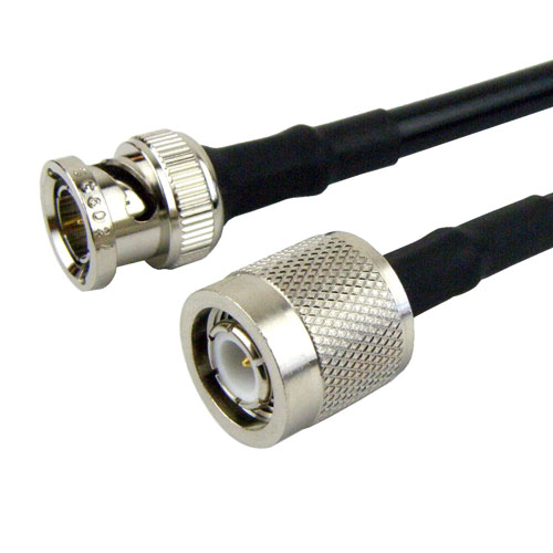 TNC Male to BNC Male Cable RG-58 Coax in 60 Inch FMC0308058-60