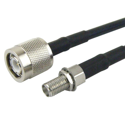 TNC Male to SMA Female Bulkhead Cable RG-58 Coax FMC0312058