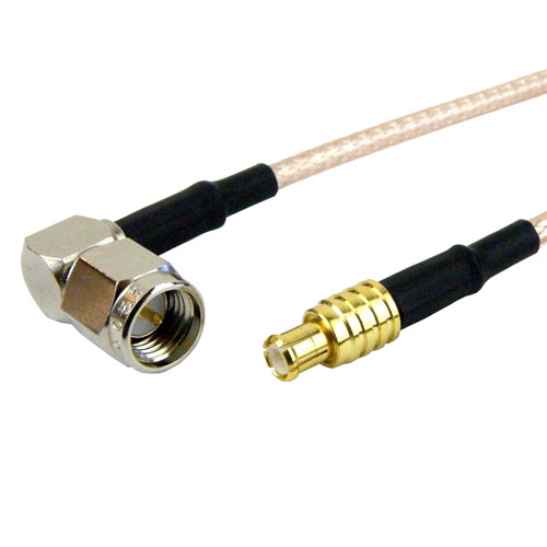RA SMA Male to MCX Plug Cable RG316 Coax in 48 Inch FMC0407316-48