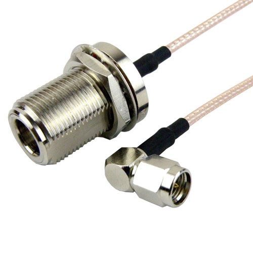 RA SMA Male to N Female Bulkhead Cable RG316 Coax in 36 Inch FMC0411315-36