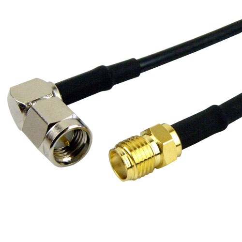 RA SMA Male to SMA Female Cable RG-174 Coax FMC0413174