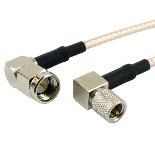 RA SMA Male to RA 10-32 Male Cable RG316 Coax in 36 Inch FMC0414316-36