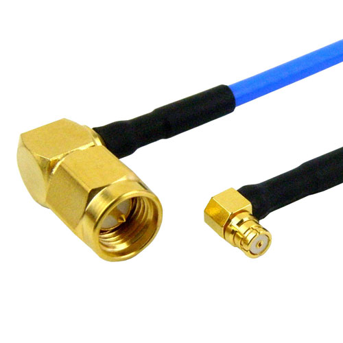 RA SMA Male to RA SMP Female Cable FM-F086 Coax in 48 Inch FMC0421085-48