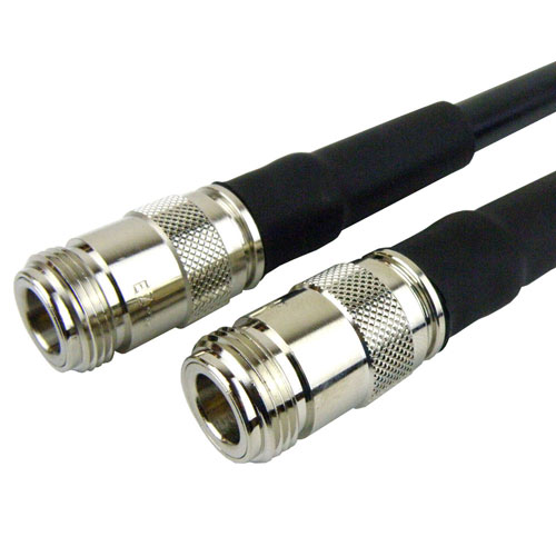N Female to N Female Cable LMR-400 Coax with Times Microwave Connectors and RoHS FMC0606400LF