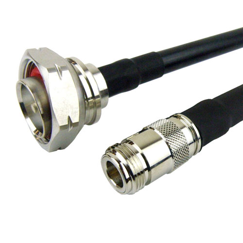 N Female to 7/16 DIN Male Cable LMR-400 Coax in 120 Inch FMC0615400-120