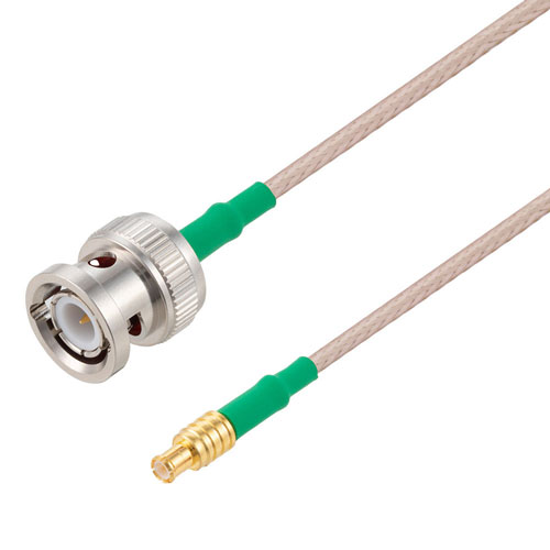 MCX Plug to BNC Male Cable RG-316 Coax in 72 Inch with LF Solder FMC0708315LF-72