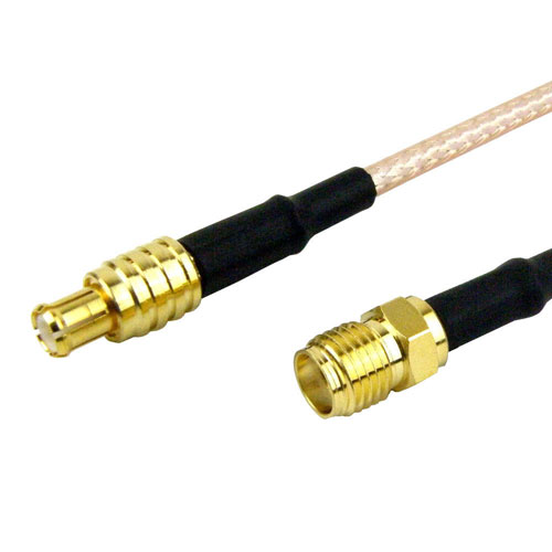 MCX Plug (Male) to SMA Female (Jack) Cable M17/113-RG316 Coax Up To 3 GHz, 1.35 VSWR in 48 Inch FMC0713316-48