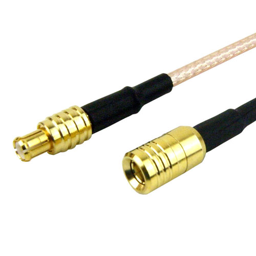 MCX Plug (Male) to SMB Plug (Male) Cable M17/113-RG316 Coax Up To 3 GHz, 1.35 VSWR in 36 Inch FMC0716316-36