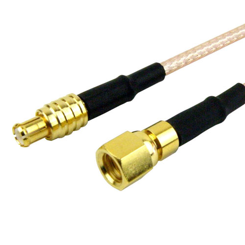 MCX Plug (Male) to SMC Plug (Male) Cable RG-316 Coax Up To 3 GHz, 1.35 VSWR in 60 Inch FMC0718315-60