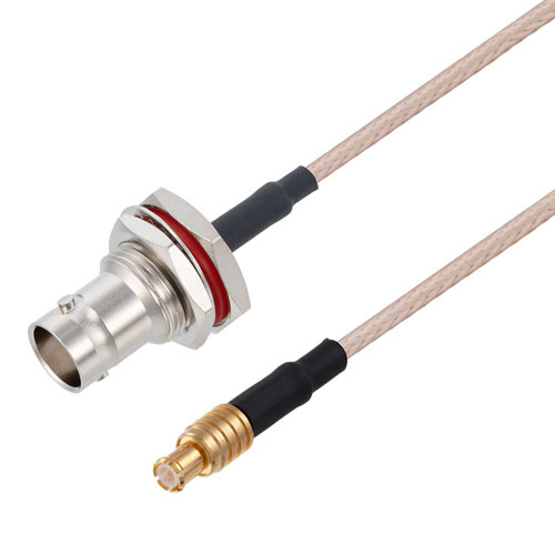 MCX Plug to BNC Female Bulkhead Cable RG316 Coax in 120 Inch FMC0738316-120