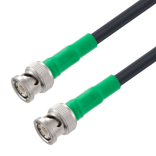 Low Loss BNC Male to BNC Male Cable LMR-240 Coax with Times Microwave Connectors with LF Solder FMC0808240LF