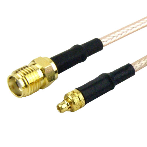MMCX Plug to SMA Female Cable RG316 Coax in 12 Inch FMC0913316-12