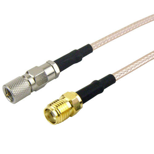 10-32 Male (Plug) to SMA Female (Jack) Cable M17/113-RG316 Coax Up To 2 GHz in 120 Inch FMC1013316-120