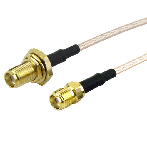 SMA Female Bulkhead to SMA Female Cable RG-316 Coax in 72 Inch FMC1213315-72