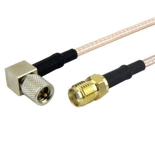 SMA Female (Jack) to RA 10-32 Male (Plug) Cable M17/113-RG316 Coax Up To 2 GHz in 72 Inch FMC1314316-72