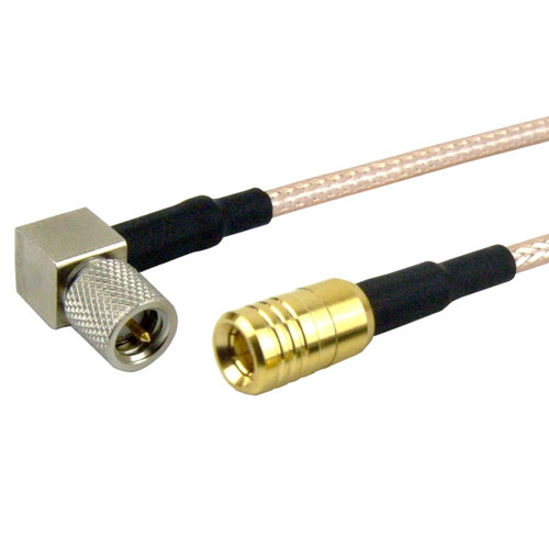 RA 10-32 Male (Plug) to SMB Plug (Male) Cable RG316 Coax Up To 2 GHz in 48 Inch FMC1416315-48
