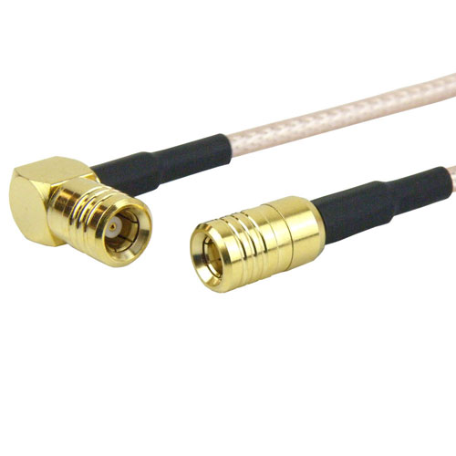 SMB Plug (Male) to RA SMB Plug (Male) Cable RG316 Coax Up To 3 GHz in 12 Inch FMC1626315-12