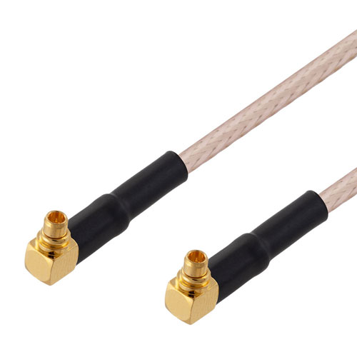 RA MMCX Plug to RA MMCX Plug Cable RG-316 Coax in 100CM FMC1919315/SP-100CM