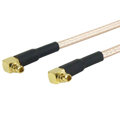 RA MMCX Plug (Male) to RA MMCX Plug (Male) Cable M17/113-RG316 Coax Up To 3 GHz in 120 Inch FMC1919316-120