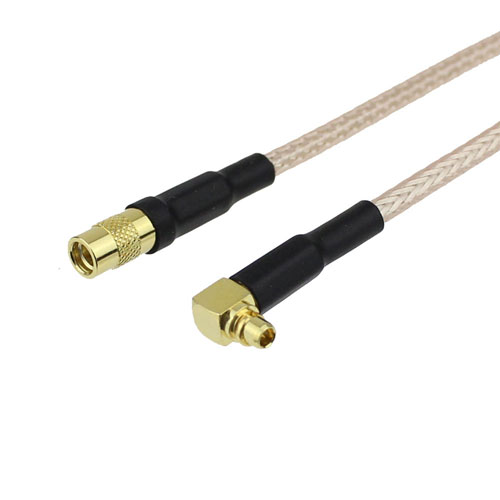 RA MMCX Plug (Male) to MMCX Jack (Female) Cable RG316 Coax Up To 3 GHz in 120 Inch FMC1924315-120