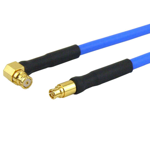 RA SMP Female to Mini SMP Female Cable FM-F086 Coax in 48 Inch with LF Solder FMC2125085LF-48