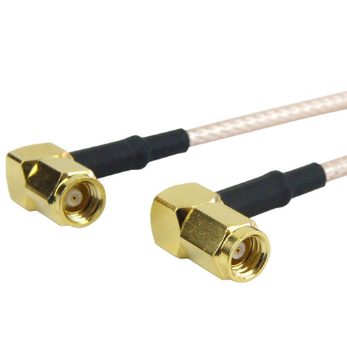 RA SMC Plug to RA SMC Plug Cable RG-316 Coax in 24 Inch FMC2828315-24