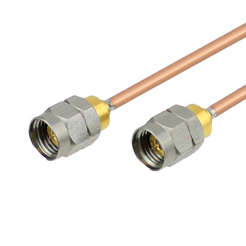 1.85mm Male to 1.85mm Male Cable RG405 Coax in 6 Inch FMC3030988-06