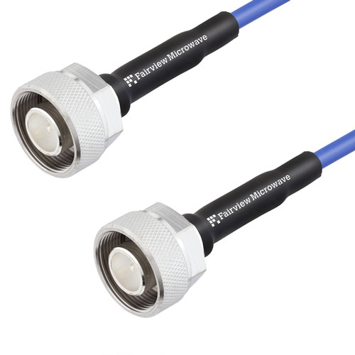 Low PIM 4.1/9.5 Mini DIN Male to 4.1/9.5 Mini DIN Male LSZH Jacketed Cable 0.141 Formable Low PIM Coax FMC3737951