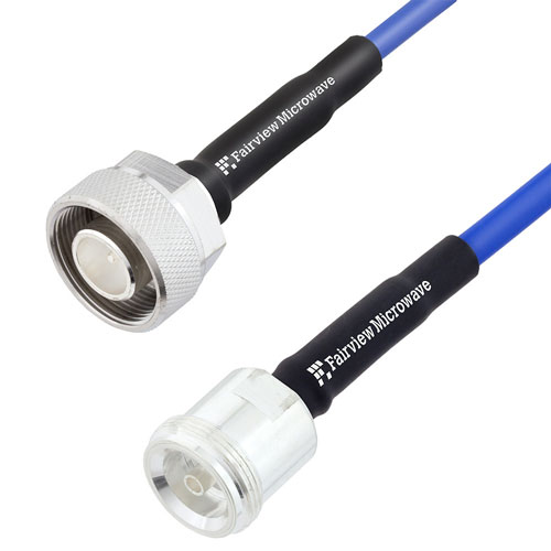 Low PIM 4.1/9.5 Mini DIN Male to 4.1/9.5 Mini DIN Female LSZH Jacketed Cable 0.141 Formable Low PIM Coax FMC3739951
