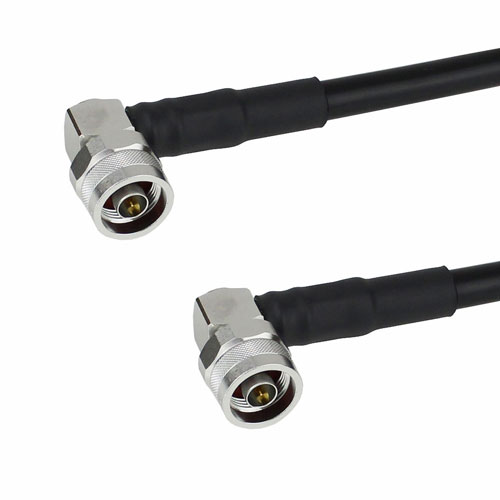 RA N Male to RA N Male Cable LMR-400-UF Coax in 24 Inch FMC4242405-24