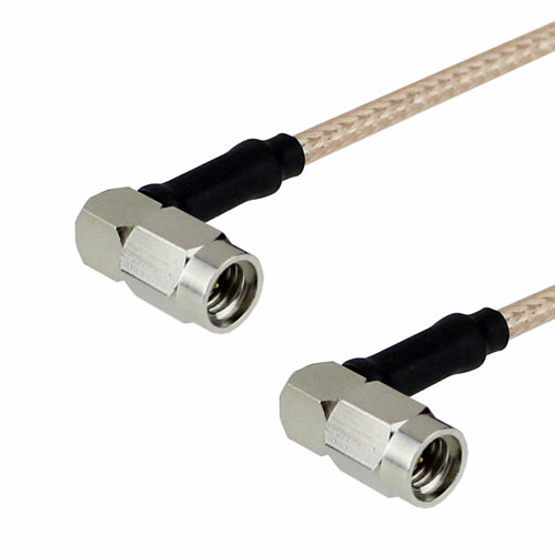 RA SSMA Male to RA SSMA Male Cable RG-316 Coax in 48 Inch with LF Solder FMC5151315LF-48