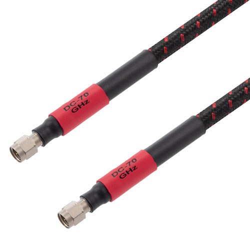 Precision 1.85mm Male to 1.85mm Male Cable VNA High Flex Coax in 48 Inch FMC800-48
