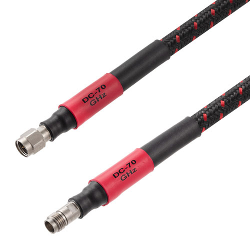 Precision 1.85mm Male to 1.85mm Female Cable VNA High Flex Coax in 48 Inch FMC900-48