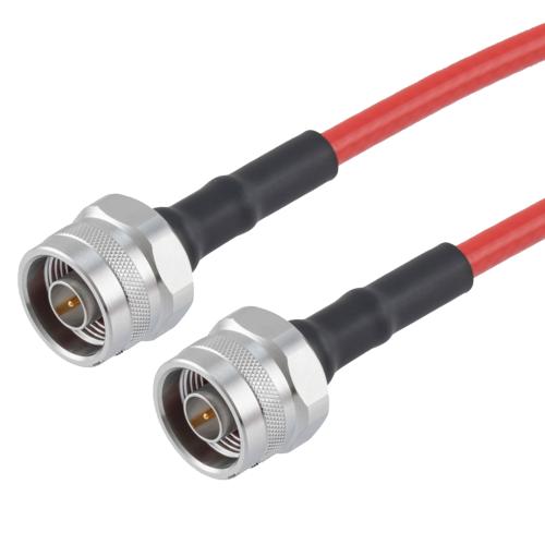 Plenum Low Loss N Male to N Male Cable LMR-240-LLPX Coax with Times Microwave Components FMCA100041