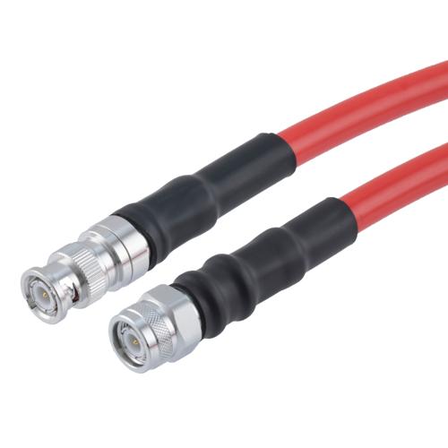 Plenum Low Loss BNC Male to TNC Male Cable LMR-400-LLPX Coax with Times Microwave Components FMCA100049