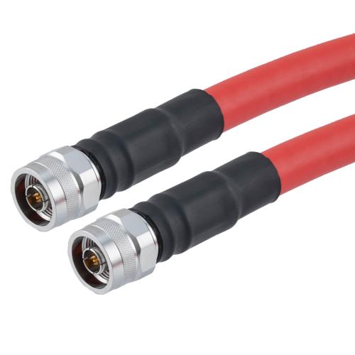 Plenum Low Loss N Male to N Male Cable LMR-600-LLPX Coax in 60 Inch with Times Microwave Components FMCA100053-60