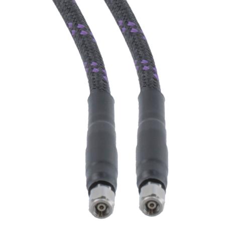 1.0mm Male to 1.0mm Male Armored Low Loss Test Cable 12 Inch Length FMCA100057-12