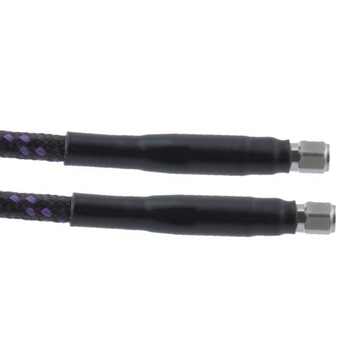 1.0mm Male to 1.0mm Male Armored Low Loss Test Cable 12 Inch Length FMCA100057-12